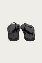 Auralee - Leather Tong Sandals - Black - Canoe Club
