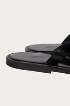 Auralee - Leather Tong Sandals - Brown - Canoe Club