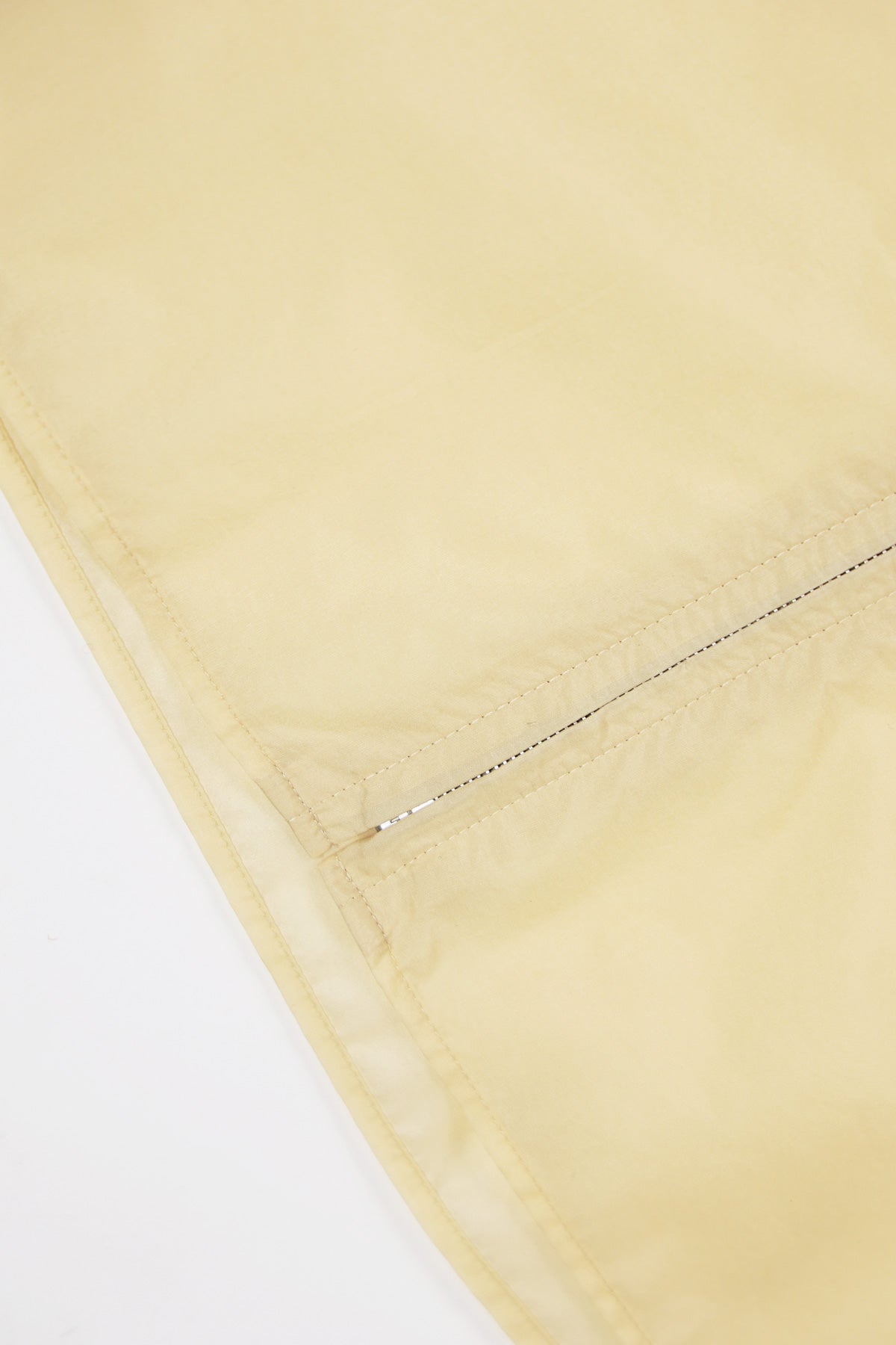 Auralee - Light Nylon Zip Shirt - Light Yellow - Canoe Club