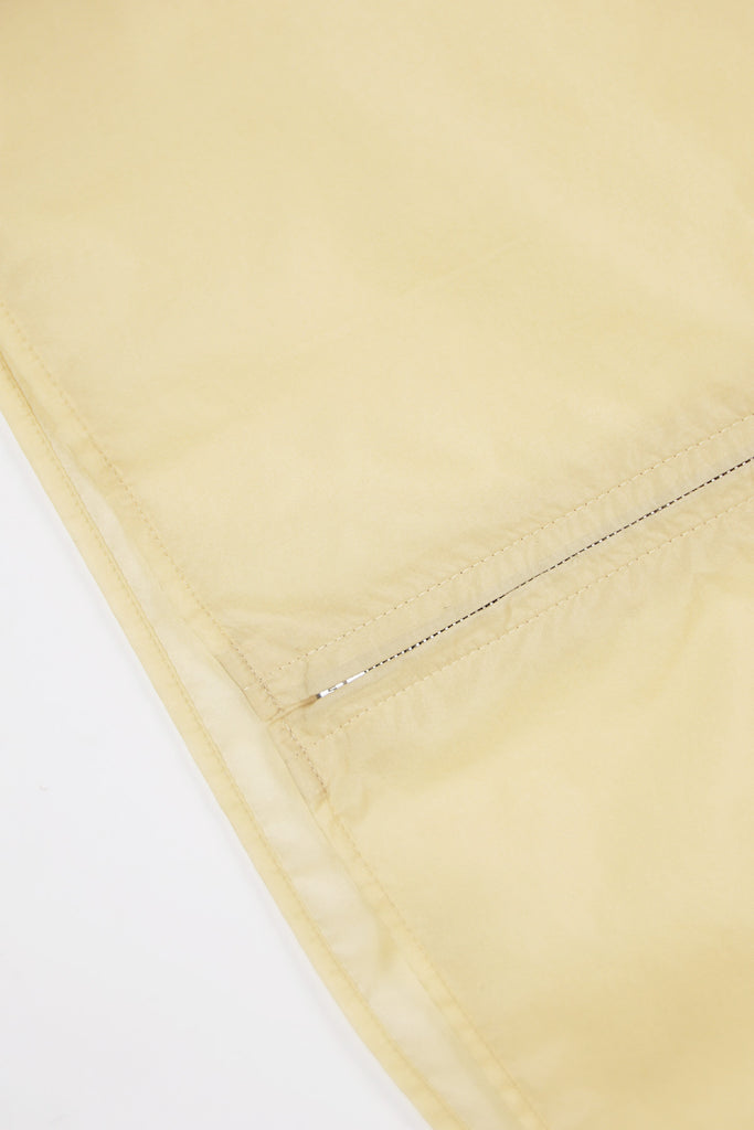 Auralee - Light Nylon Zip Shirt - Light Yellow - Canoe Club