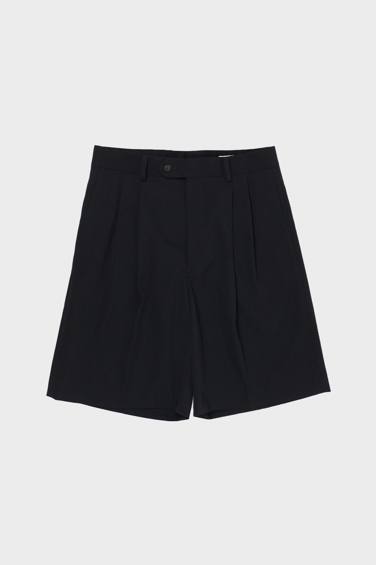 Light Wool Max Gabardine Shorts - Black