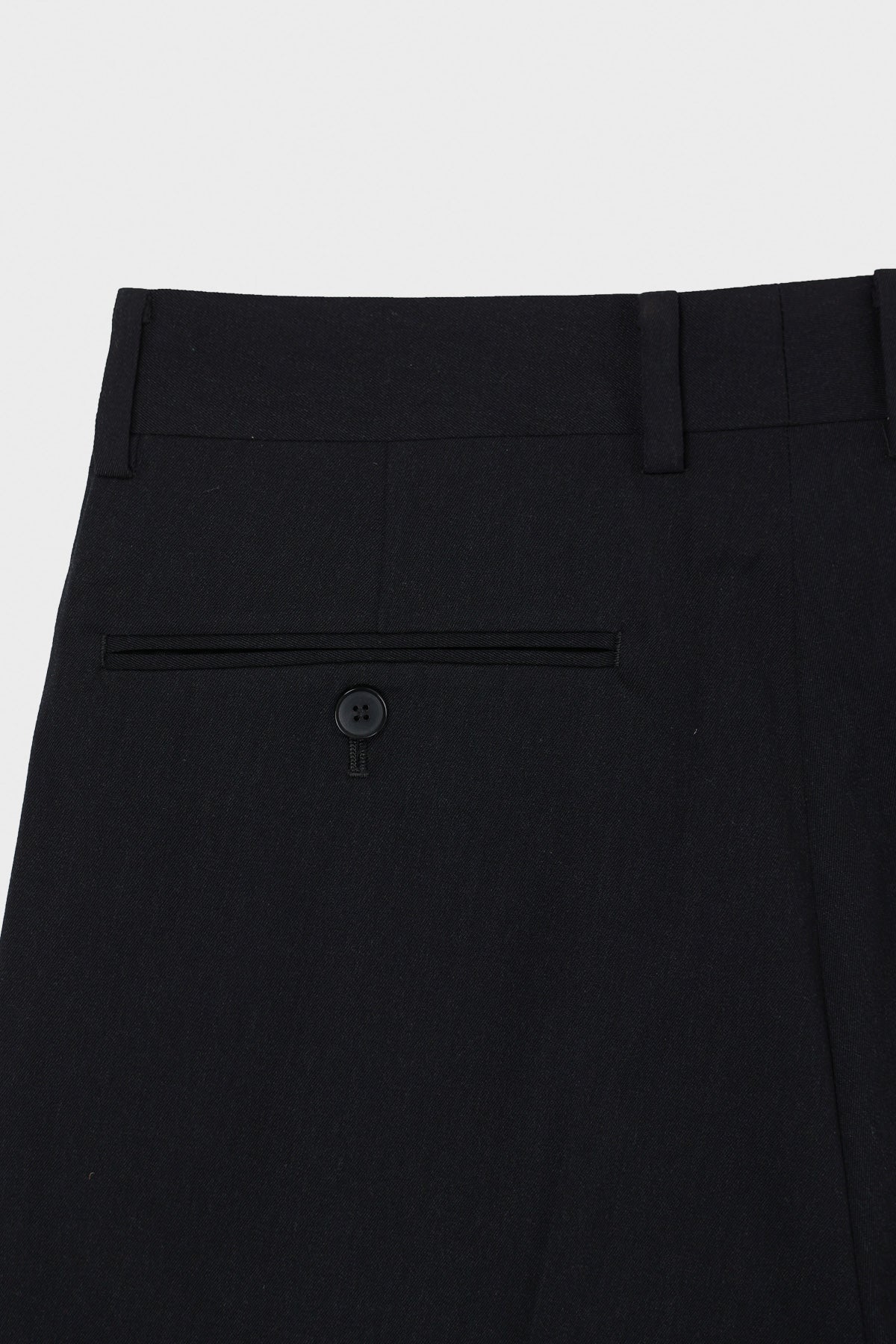 Auralee - Light Wool Max Gabardine Shorts - Black - Canoe Club