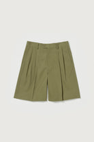 Auralee - Light Wool Max Gabardine Shorts - Khaki - Canoe Club