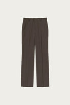 Auralee - Light Wool Max Gabardine Slacks - Dark Brown - Canoe Club