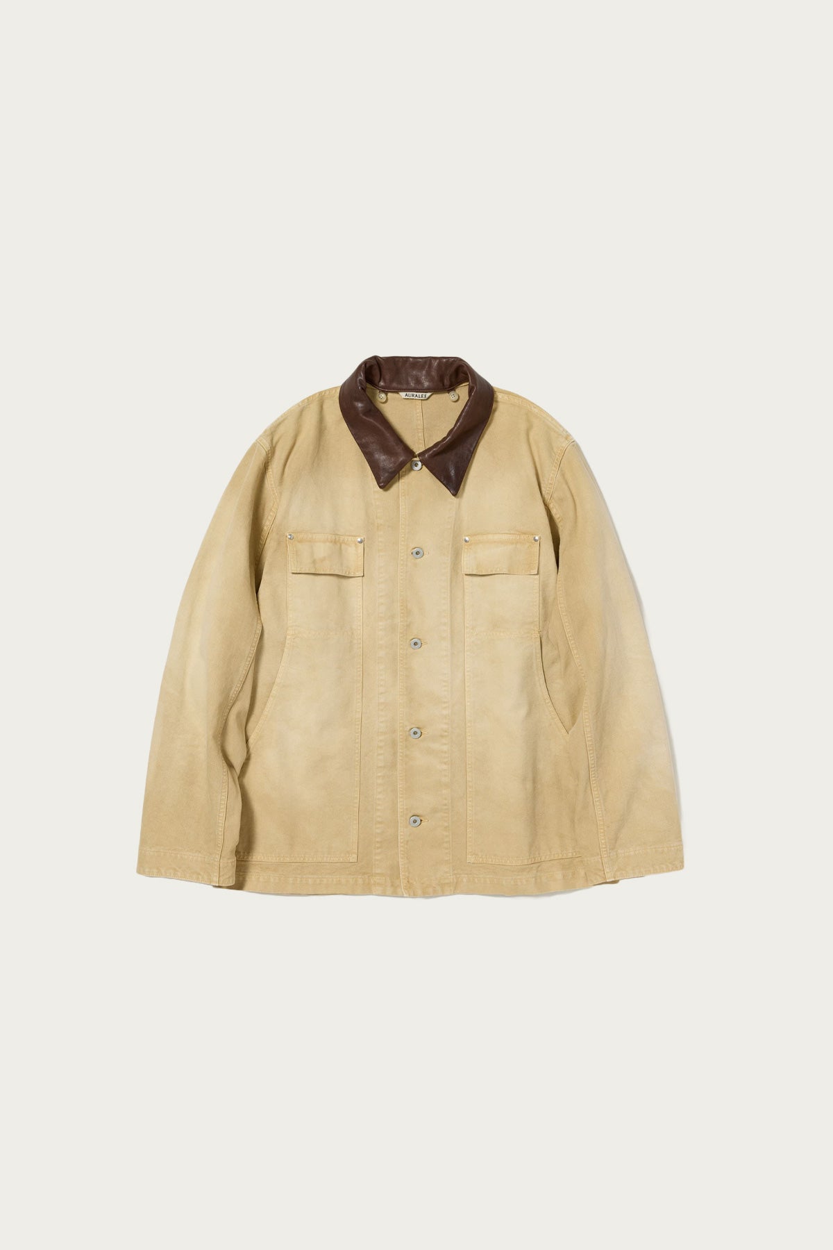 ジャケット・アウター AURALEE ORGANIC COTTON DUCK BLOUSON (3) Auralee Organic Cotton Duck Blouson | Light Beige | Canoe Club