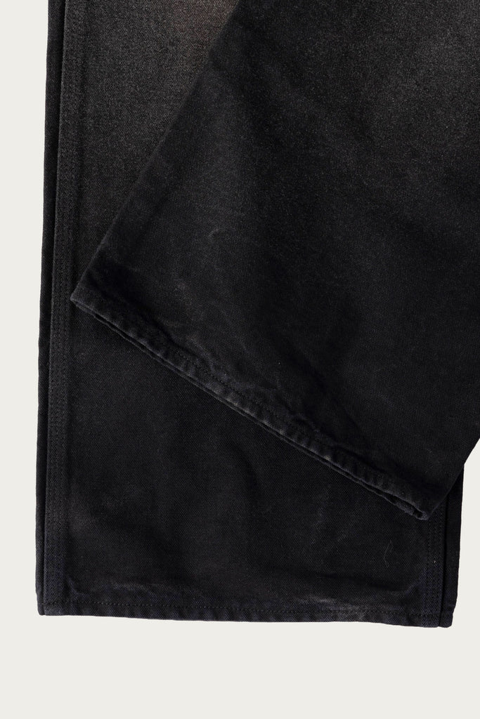 Auralee - Product Dyed Organic Cotton Duck Painter Pants - Faded Black - Canoe Club