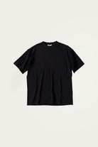 Auralee - Seamless Crew Neck Tee - Black - Canoe Club