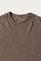 Auralee - Seamless Crew Neck Tee - Top Brown - Canoe Club
