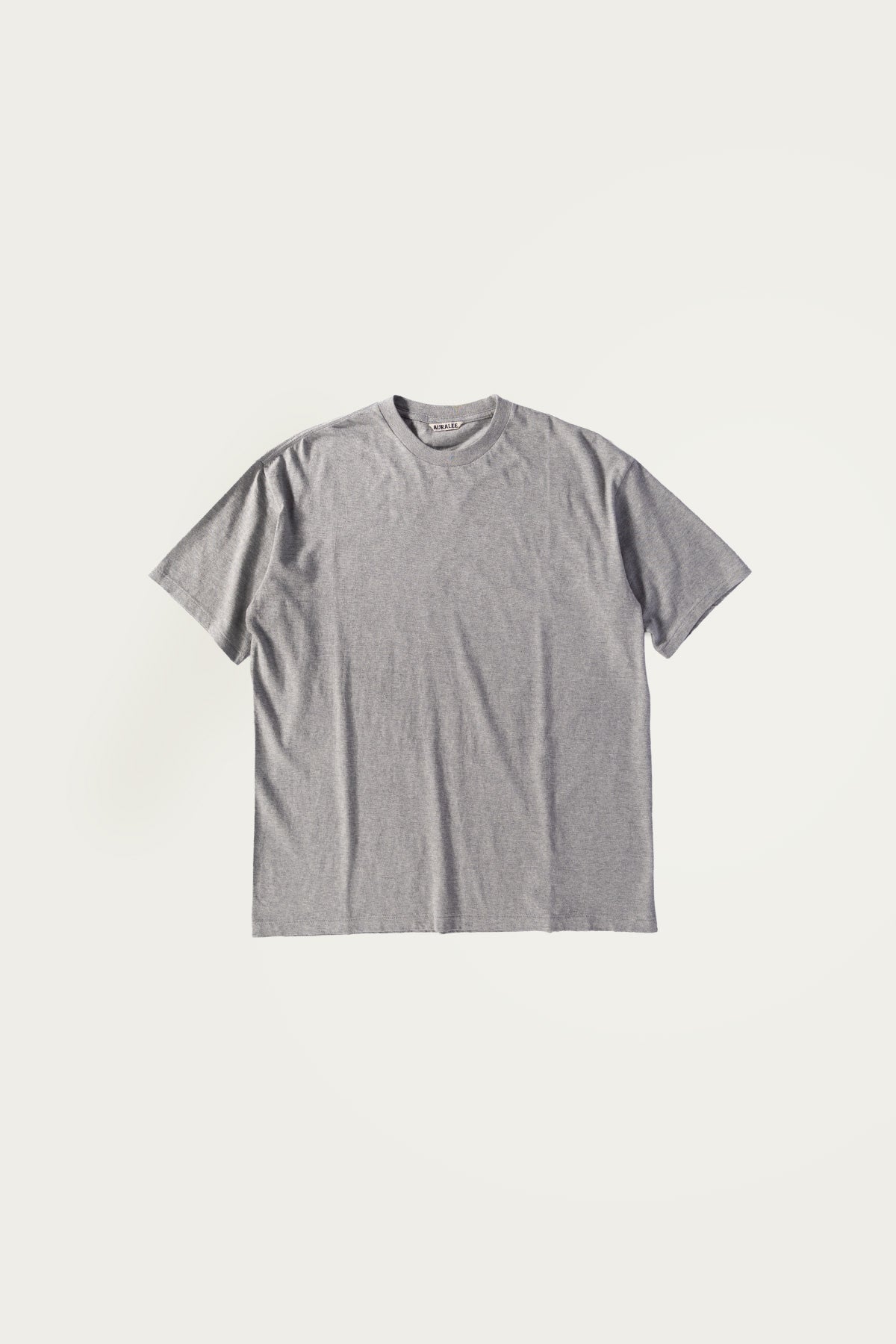 Auralee - Seamless Crew Neck Tee - Top Grey - Canoe Club
