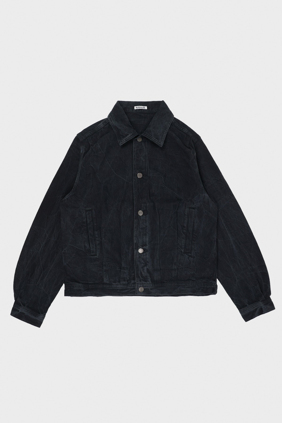 Auralee - Selvedge Faded Light Denim Blouson - Canoe Club