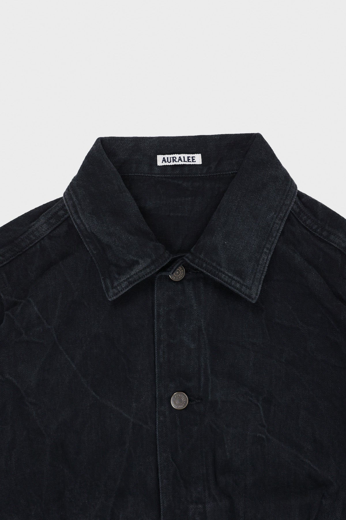 Auralee - Selvedge Faded Light Denim Blouson - Canoe Club
