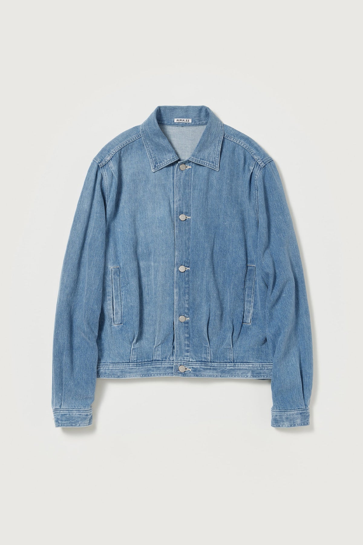 Auralee - Selvedge Faded Light Denim Blouson - Light Indigo - Canoe Club
