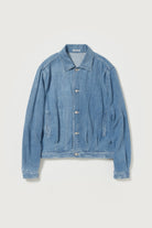 Auralee - Selvedge Faded Light Denim Blouson - Light Indigo - Canoe Club