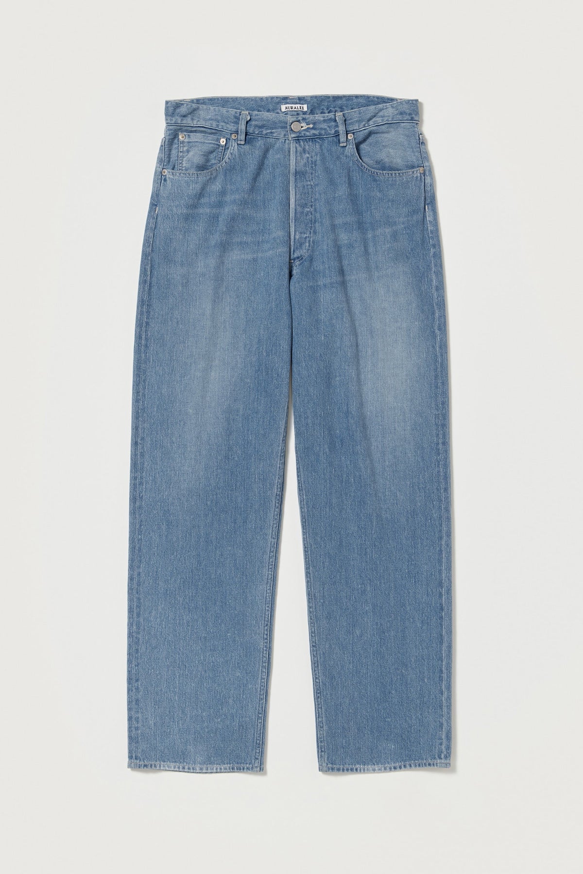 Auralee - Selvedge Faded Light Denim Wide Pants - Light Indigo (old) - Canoe Club