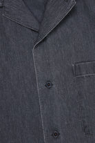 Auralee - Selvedge Super Light Denim Half Sleeved Shirt - Washed Black - Canoe Club