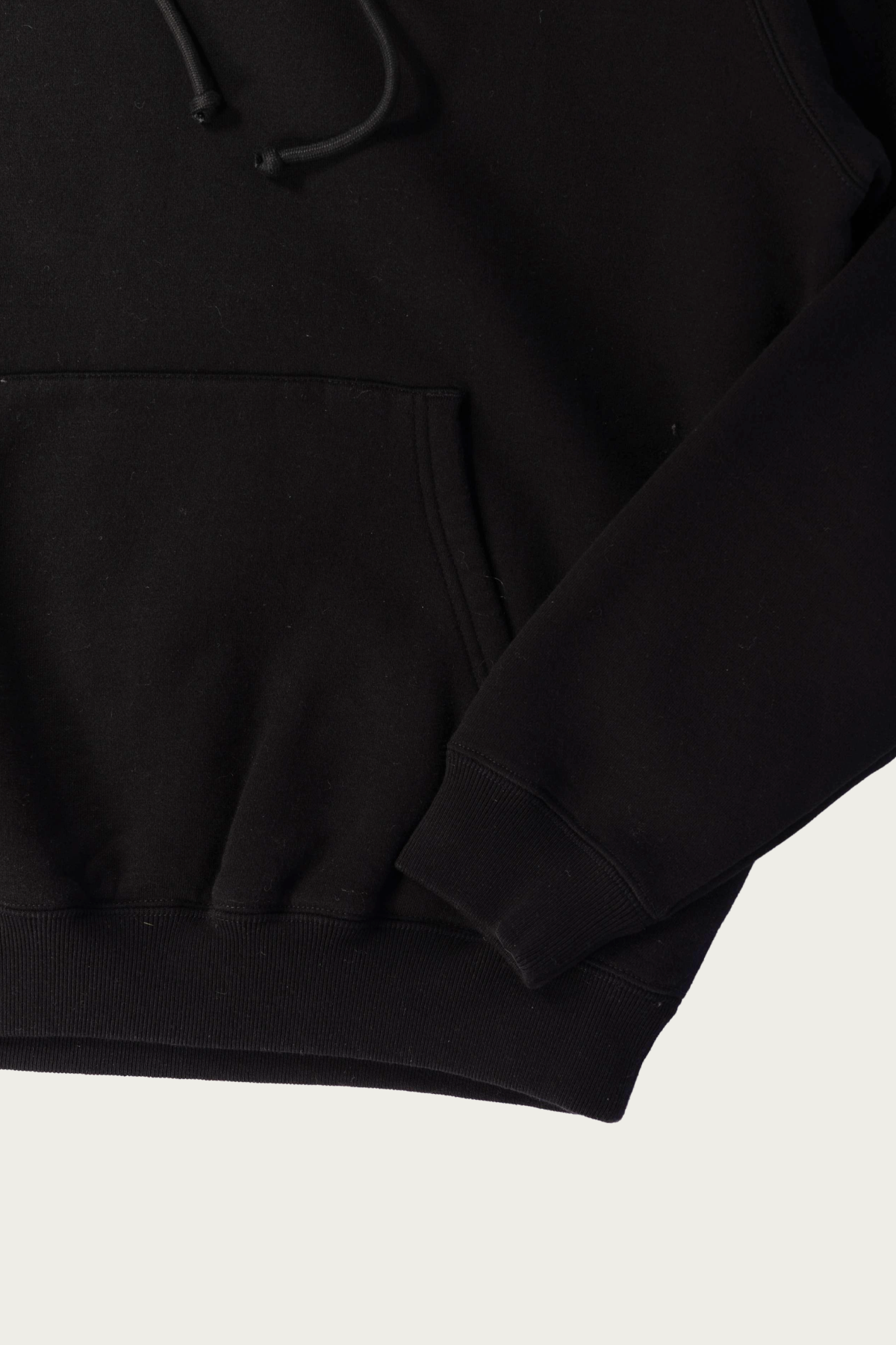 Auralee - Smooth Soft Sweat P/O Parka - Black - Canoe Club