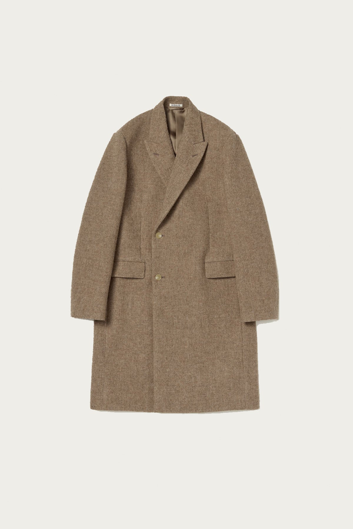 ジャケット・アウター SPONGE WOOL MELTON CHESTERFIELD COAT Auralee Sponge Wool Melton Chesterfield Coat | Top Brown | Canoe Club