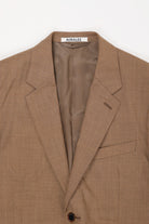 Auralee - Super Fine Tropical Wool Jacket - Brown - Canoe Club
