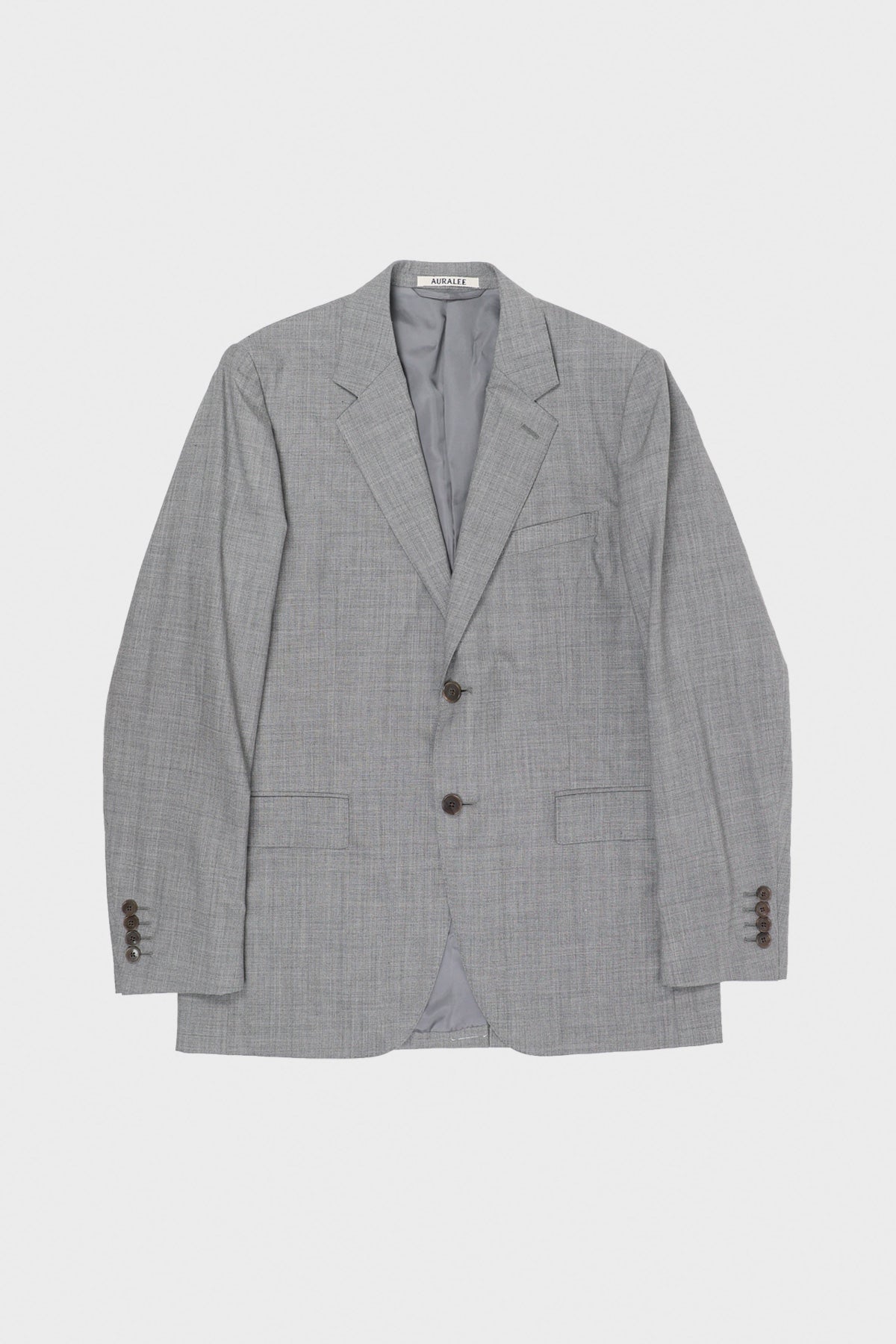 Auralee - Super Fine Tropical Wool Jacket - Gray - Canoe Club