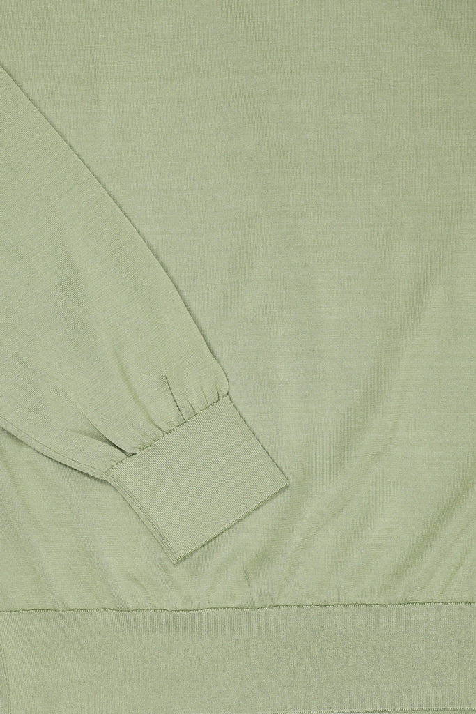 Auralee - Super High Gauge Washable Silk Knit Polo - Light Green - Canoe Club