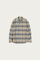 Auralee - Super Light Wool Check Shirt - Light Brown Check - Canoe Club