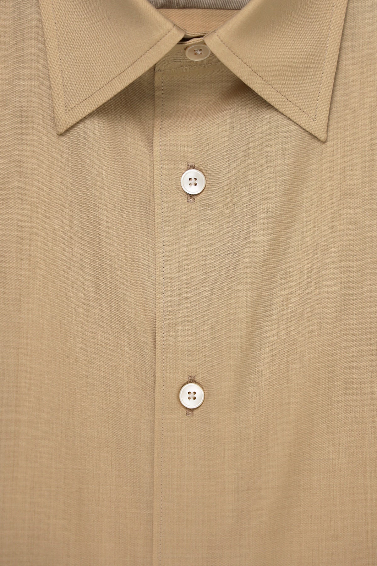 Auralee - Superfine Tropical Wool Shirt - Top Beige - Canoe Club