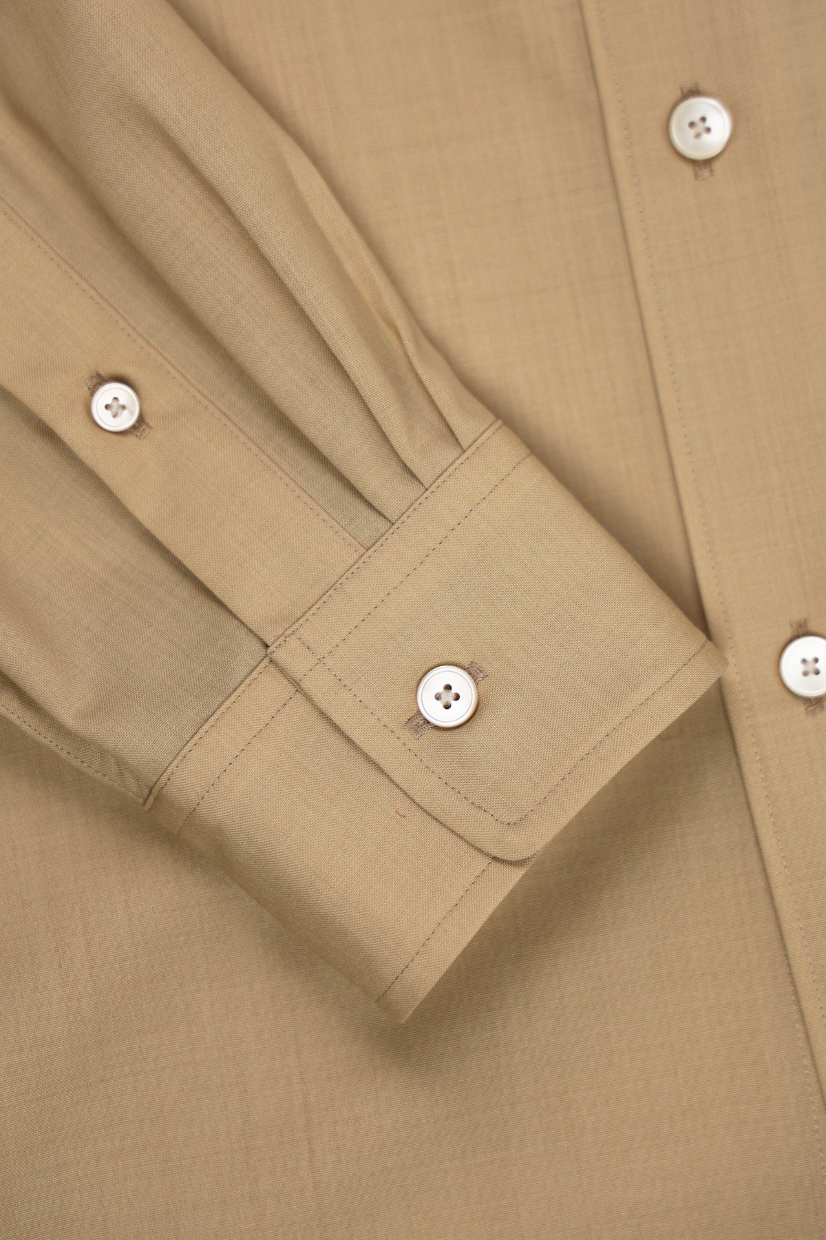 Auralee - Superfine Tropical Wool Shirt - Top Beige - Canoe Club