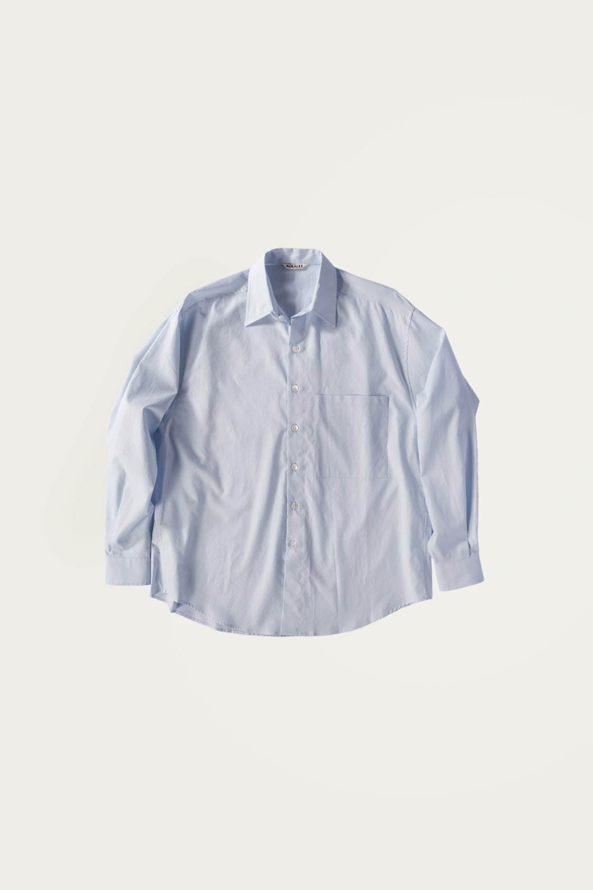 Auralee - Washed Finx Twill Big Shirt - Light Blue - Canoe Club