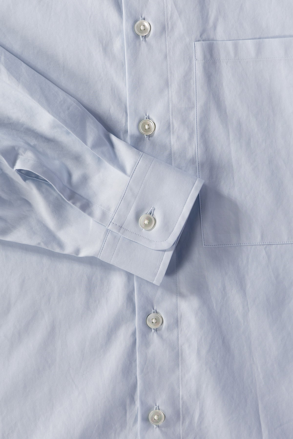 Auralee - Washed Finx Twill Big Shirt - Light Blue - Canoe Club