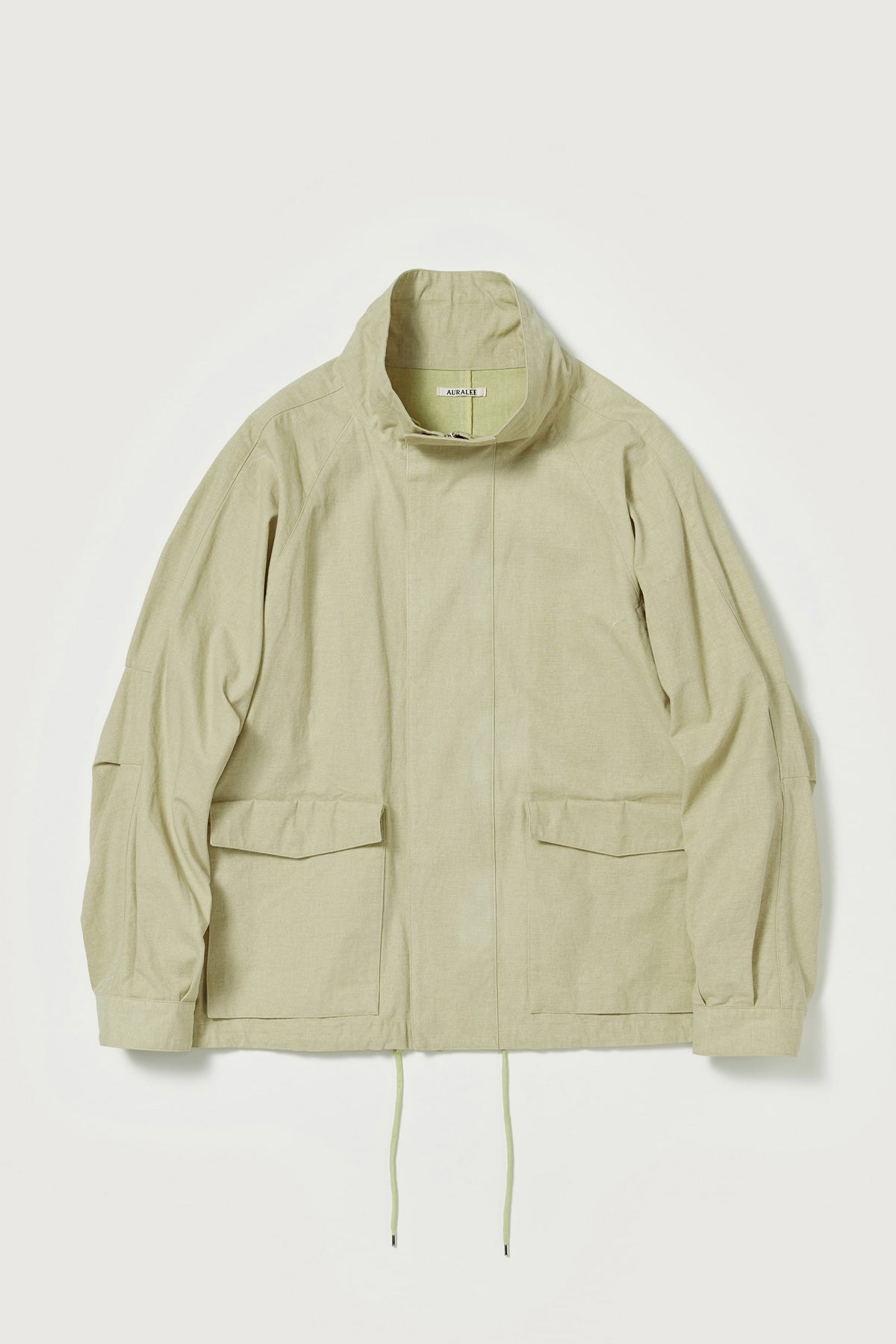 Auralee - Washed Hard Twist Canvas Blouson - Khaki Beige - Canoe Club