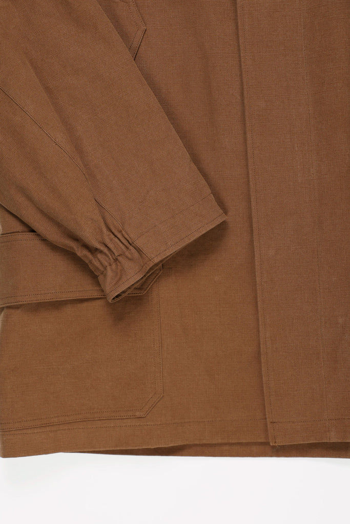 Auralee - Washed Heavy Canvas Liner Coat - Brown - Canoe Club