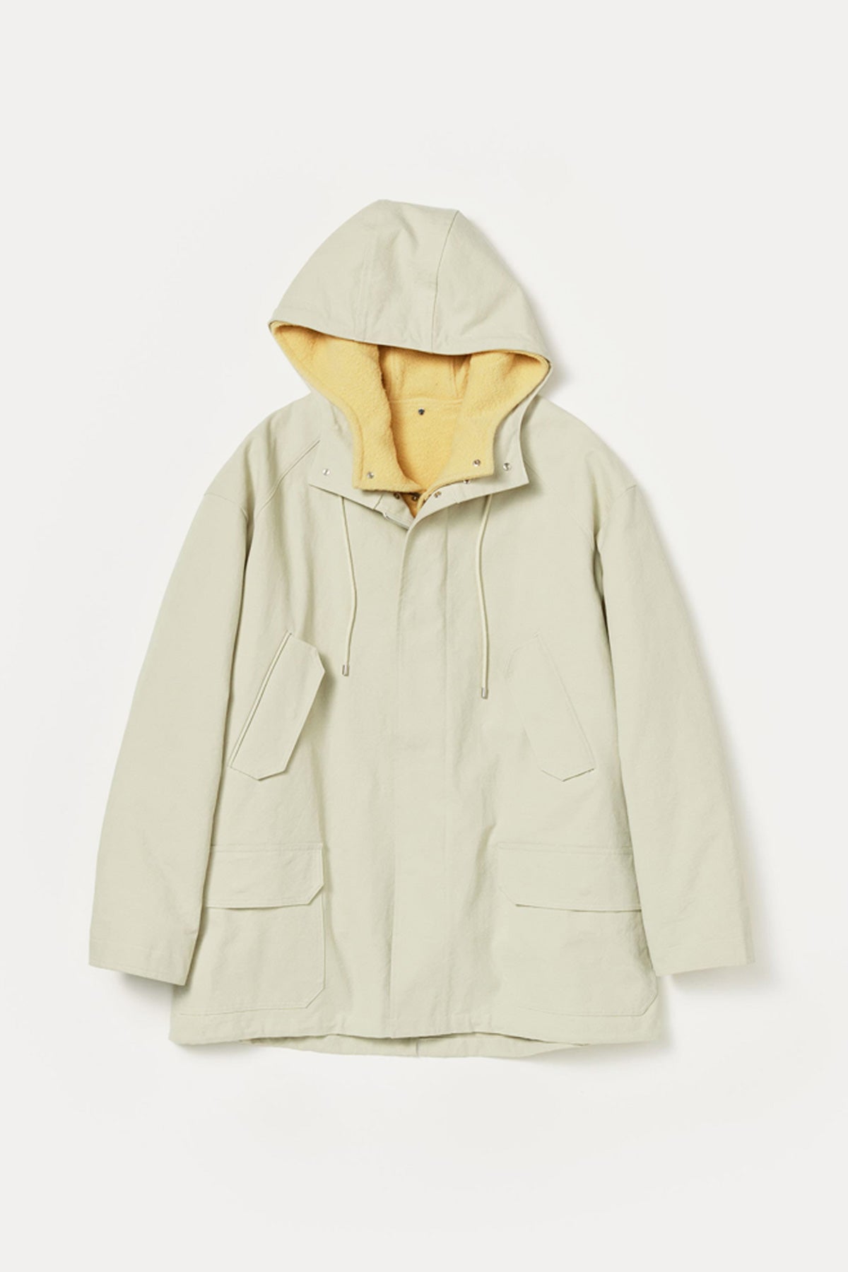 Auralee Washed Heavy Canvas Liner Coat | Ivory | Canoe Club