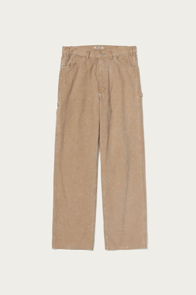 Auralee - Washed Organic Canvas Pants - Light Brown - Canoe Club