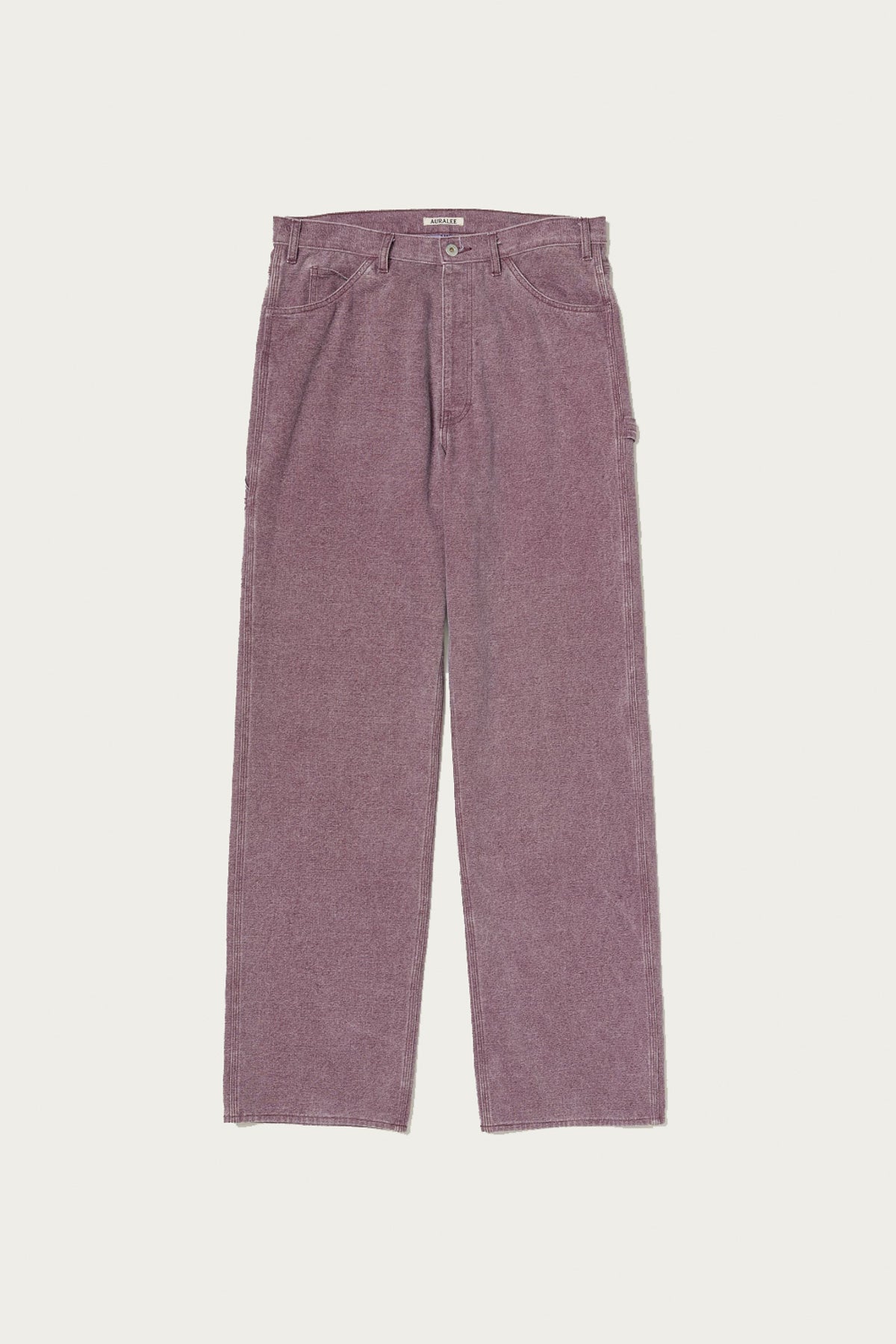 Auralee - Washed Organic Canvas Pants - Purple - Canoe Club