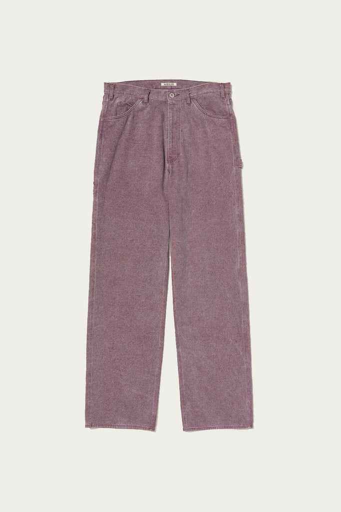 Auralee - Washed Organic Canvas Pants - Purple - Canoe Club