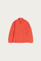 Auralee - Wool Cotton Linen Ox Work Jacket - Red Orange - Canoe Club