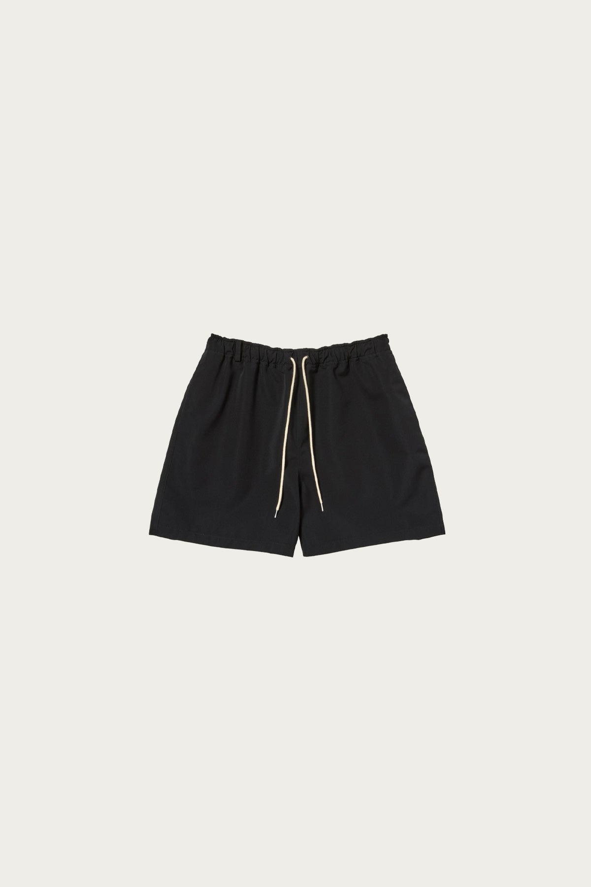 Auralee - Wool Max Canvas Shorts - Black - Canoe Club