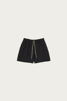 Auralee - Wool Max Canvas Shorts - Black - Canoe Club