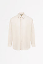 Auralee - Airy Wool Viyella Shirt - Ivory White - Canoe Club