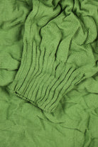 Auralee - Wrinkled Dry Cotton Knit P/O - Sage Green - Canoe Club