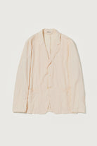 Auralee - Wrinkled Washed Finx Twill Jacket - Pink Beige - Canoe Club