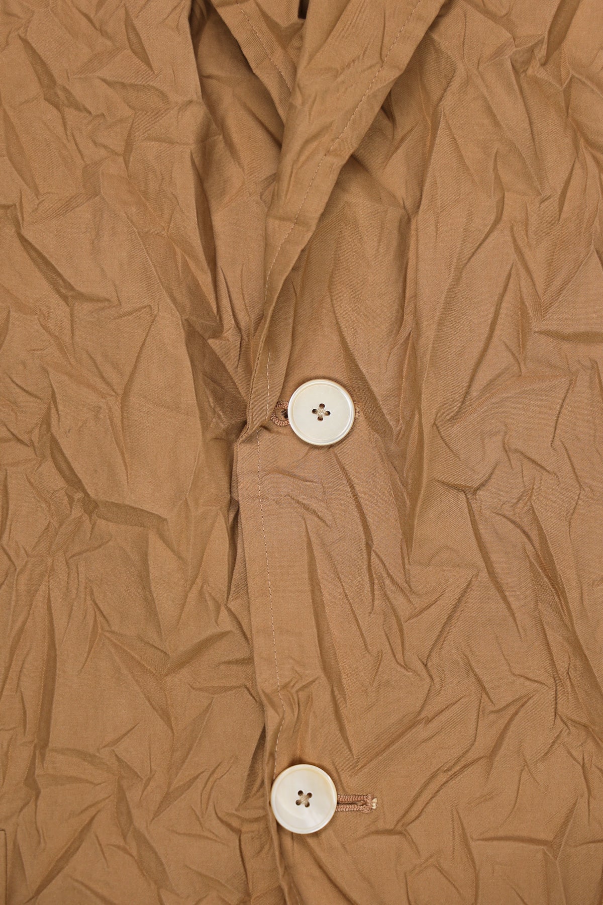 Auralee - Wrinkled Washed Finx Twill Jacket - Brown - Canoe Club