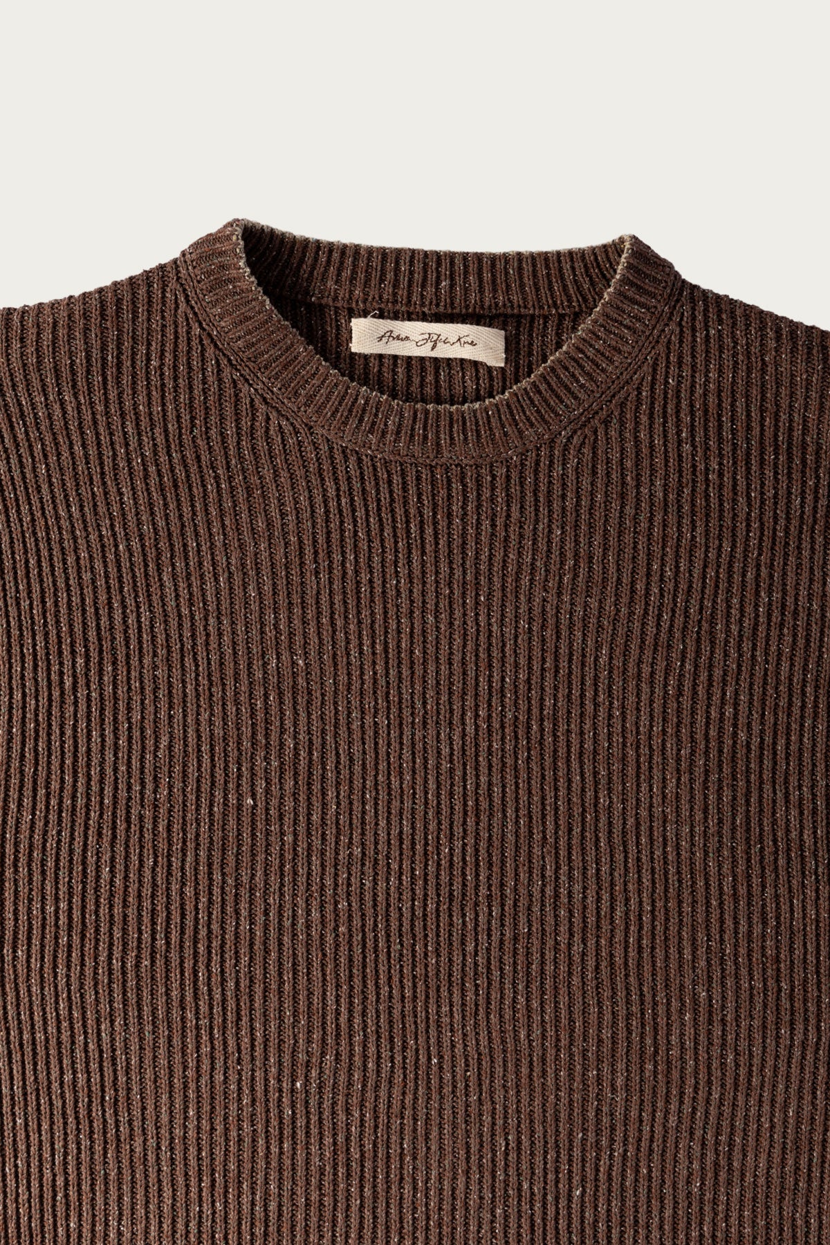 Aviva Jifei Xue - Contrast Crewneck - Brown Mix - Canoe Club
