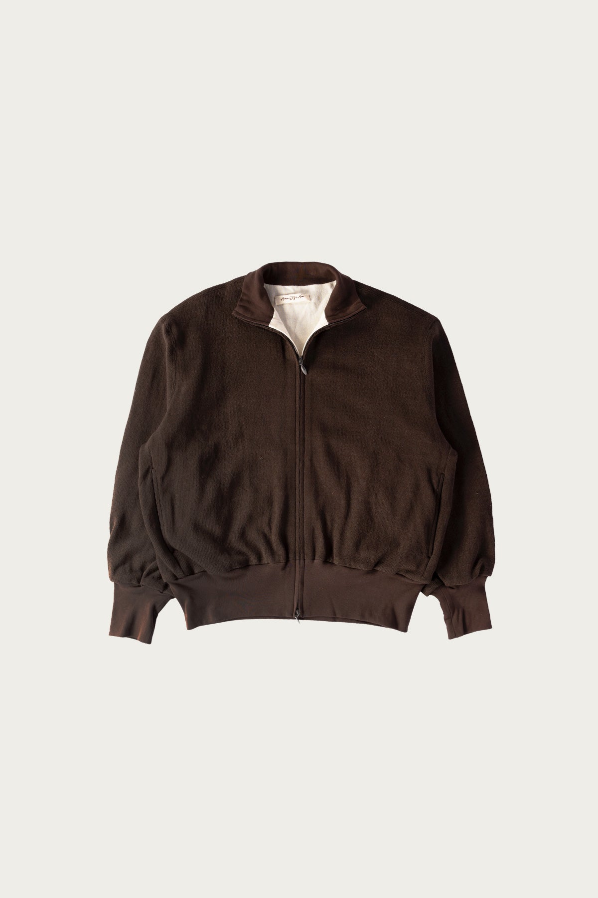 Aviva Jifei Xue Drivers Knit Blouson | Deep Brown | Canoe Club