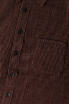 Aviva Jifei Xue - Easy Shirt - Burgundy Fine Wool Check - Canoe Club