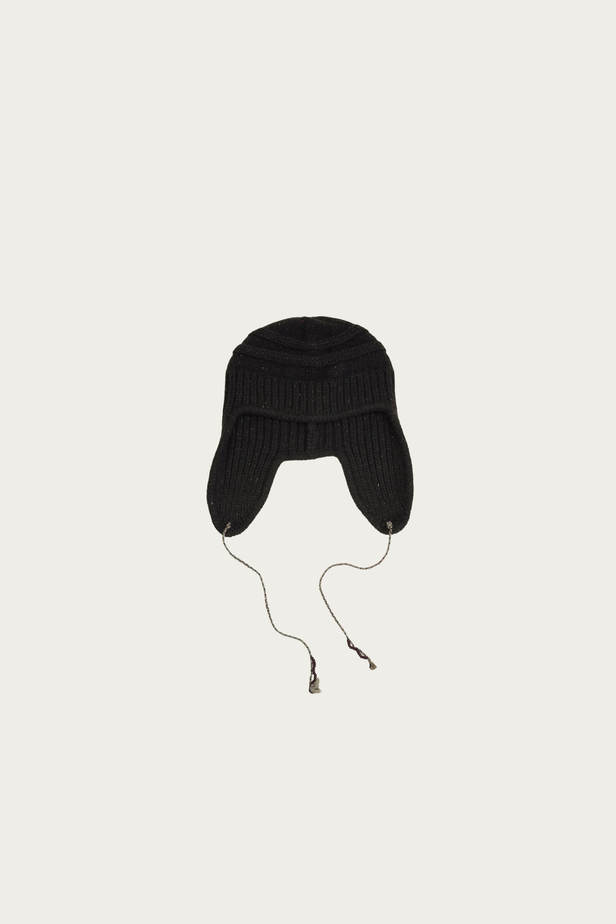Aviva Jifei Xue - Flap Beanie - Flecked Dark Brown - Canoe Club