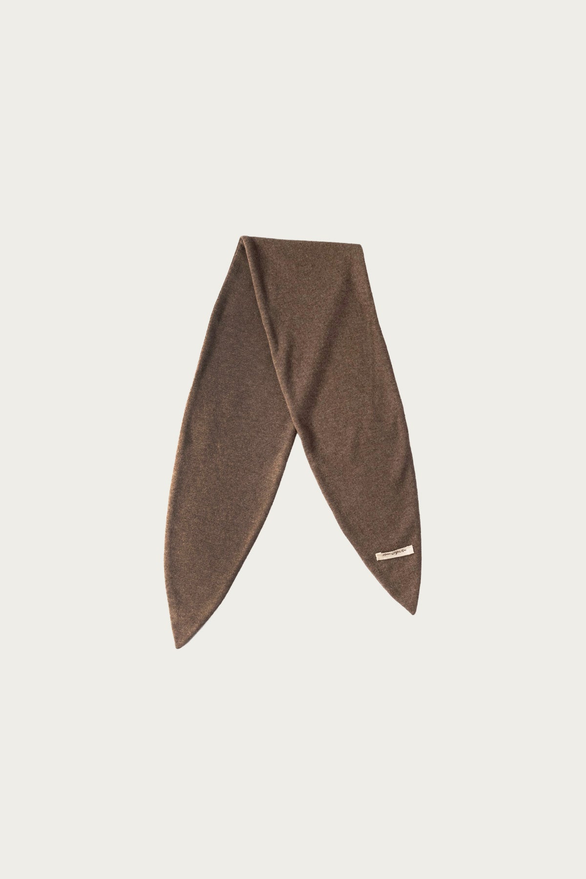 Aviva Jifei Xue - Narrow Scarf - Natural Beige Wool Hemp Knit - Canoe Club