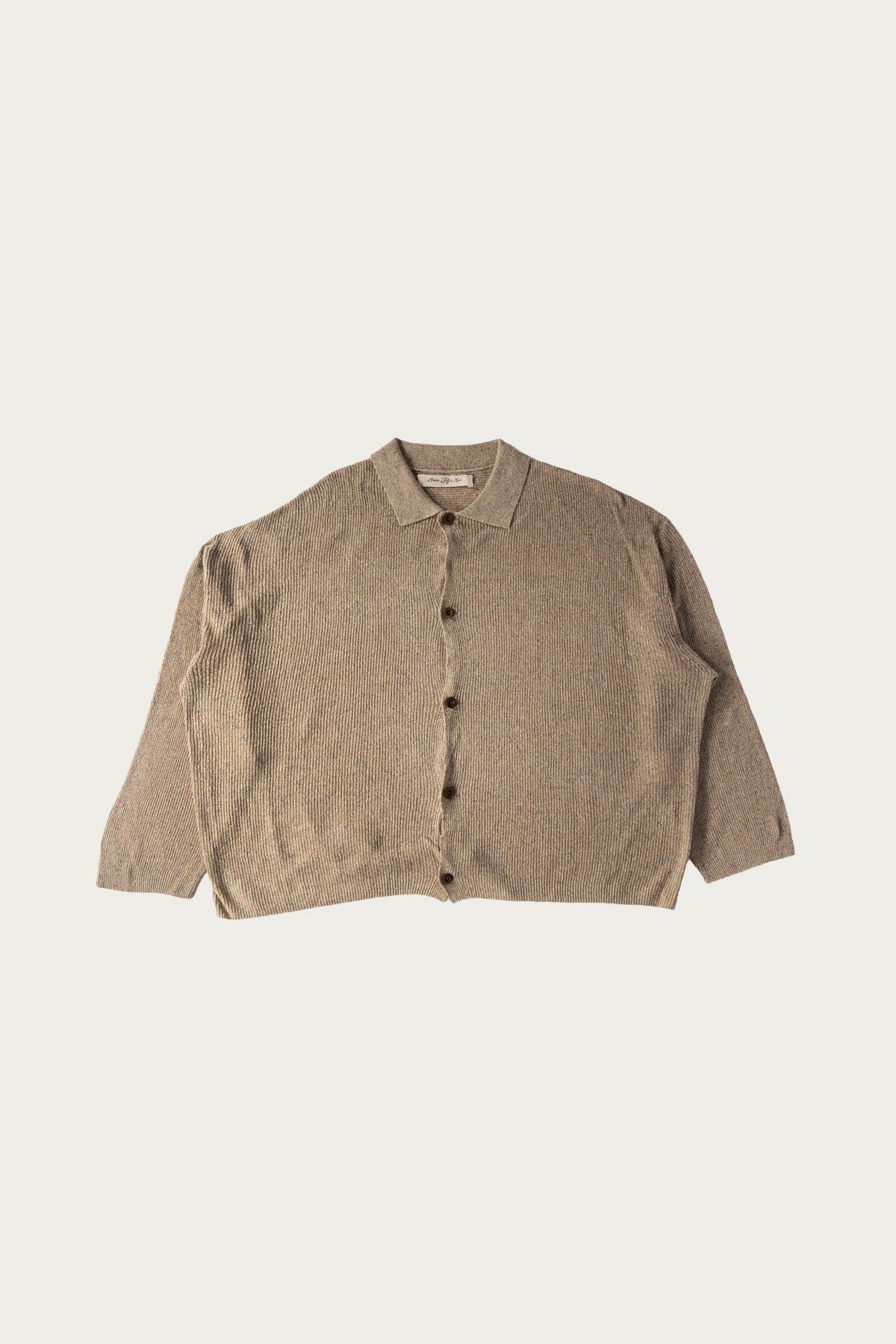 Aviva Jifei Xue - Knit Boxy Shirt - Natural Mix - Canoe Club