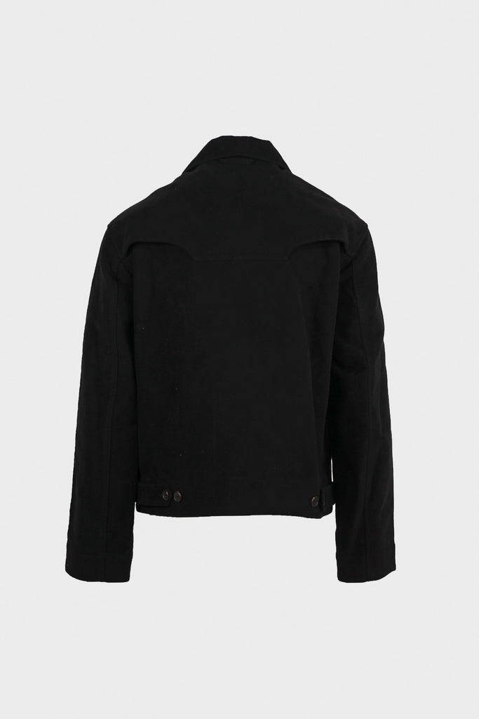 Bardo - Cropped Slow Jacket - Black 13.5oz British Moleskin - Canoe Club