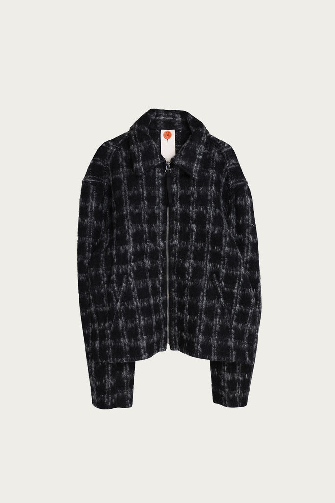 Bardo - Cropped Slow Jacket - Mohair Check - Canoe Club